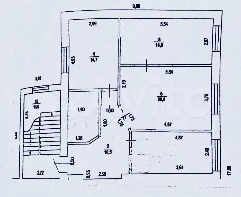 3-к. квартира, 80 м, 3/4 эт. - Фото 0