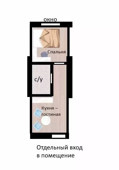 1-комнатная квартира: Чапаевск, Рабочая улица, 16 (25 м) - Фото 2