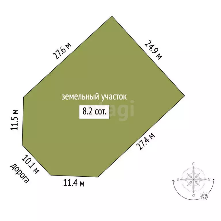 Участок в Солнечная Долина, Восточный переулок (8.16 м) - Фото 1