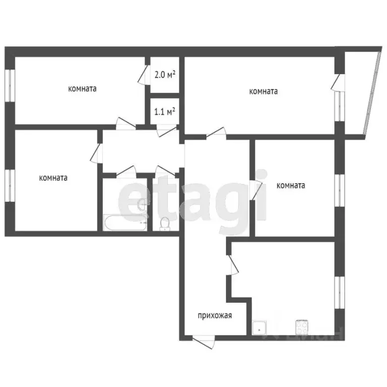 4-к кв. Ханты-Мансийский АО, Сургут ул. Толстого, 28 (86.2 м) - Фото 1