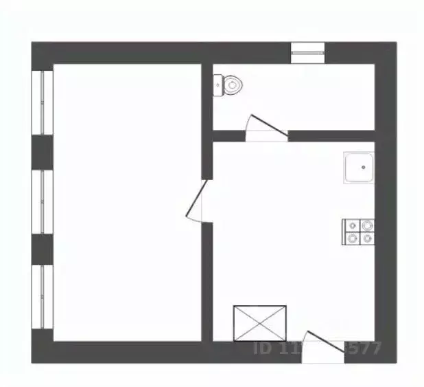 1-к кв. Воронежская область, Борисоглебск Бланская ул., 33 (29.0 м) - Фото 2