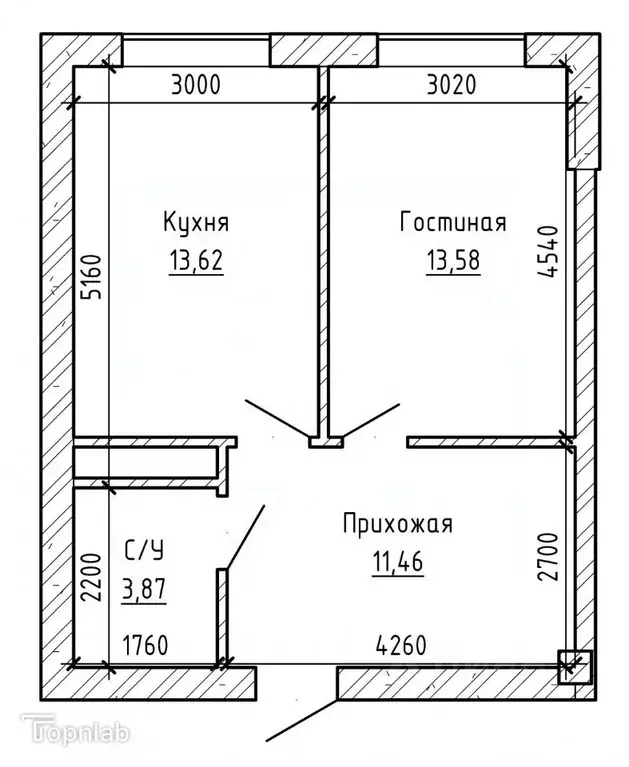 1-к кв. Кабардино-Балкария, Нальчик ул. Профсоюзная, 226 (43.0 м) - Фото 2