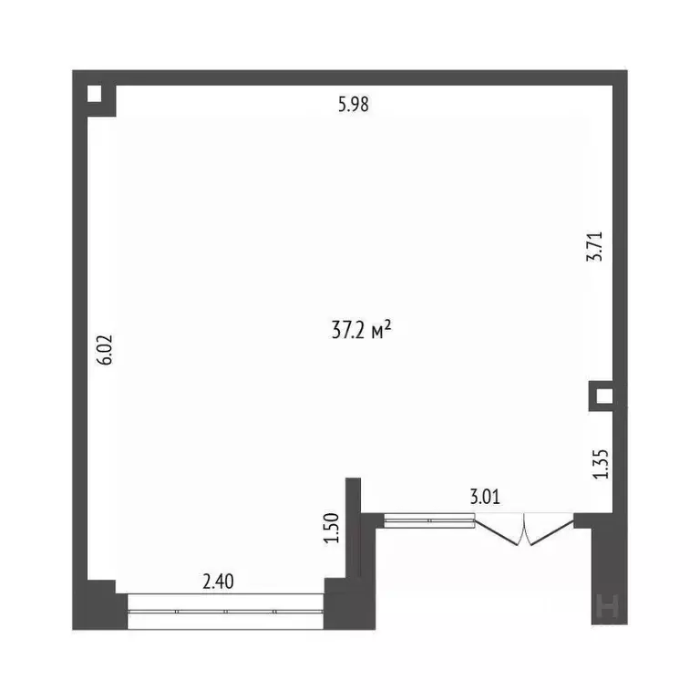 Торговая площадь в Тюменская область, Тюмень ул. Новоселов, 105 (37 м) - Фото 2