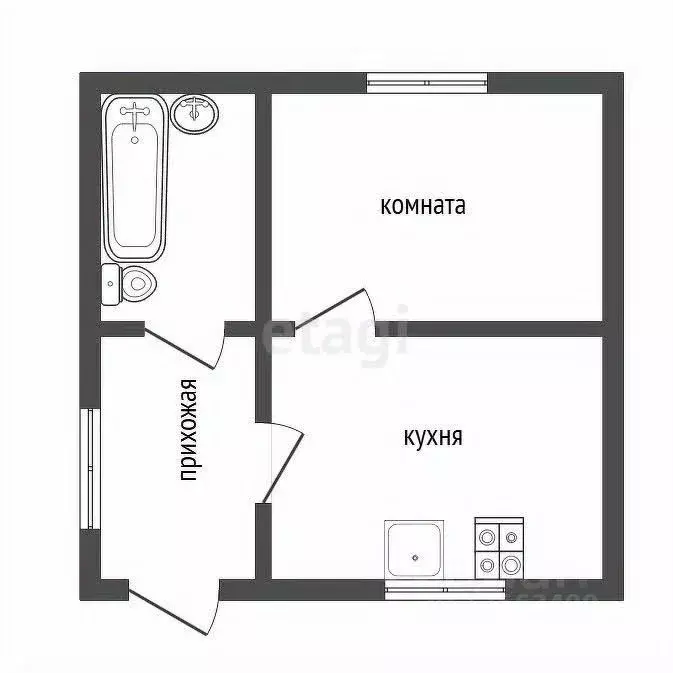 Дом в Воронежская область, Воронеж ул. Олега Кошевого, 4 (34 м) - Фото 1