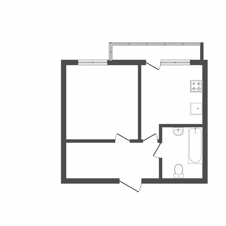 1-комнатная квартира: Тюмень, улица Фармана Салманова, 8 (35.8 м) - Фото 0