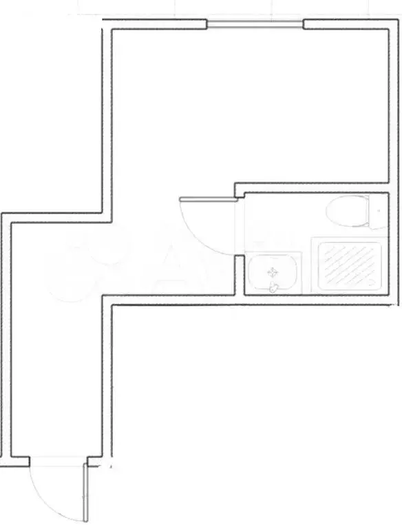 Квартира-студия, 11,8 м, 1/9 эт. - Фото 0
