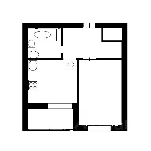 1-к кв. Башкортостан, Уфа ул. Менделеева, 156 (35.2 м) - Фото 2