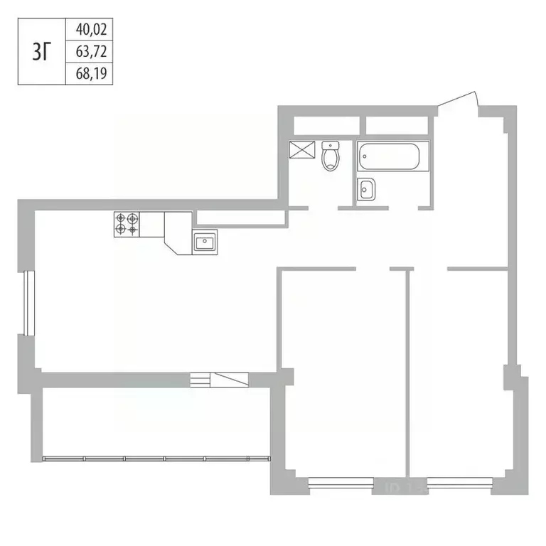 3-к кв. Татарстан, Набережные Челны ул. Раскольникова, 22 (68.19 м) - Фото 0