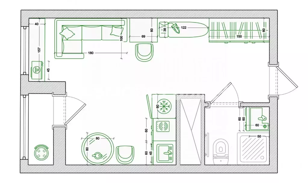 Студия Московская область, Одинцовский городской округ, Новоивановское ... - Фото 2