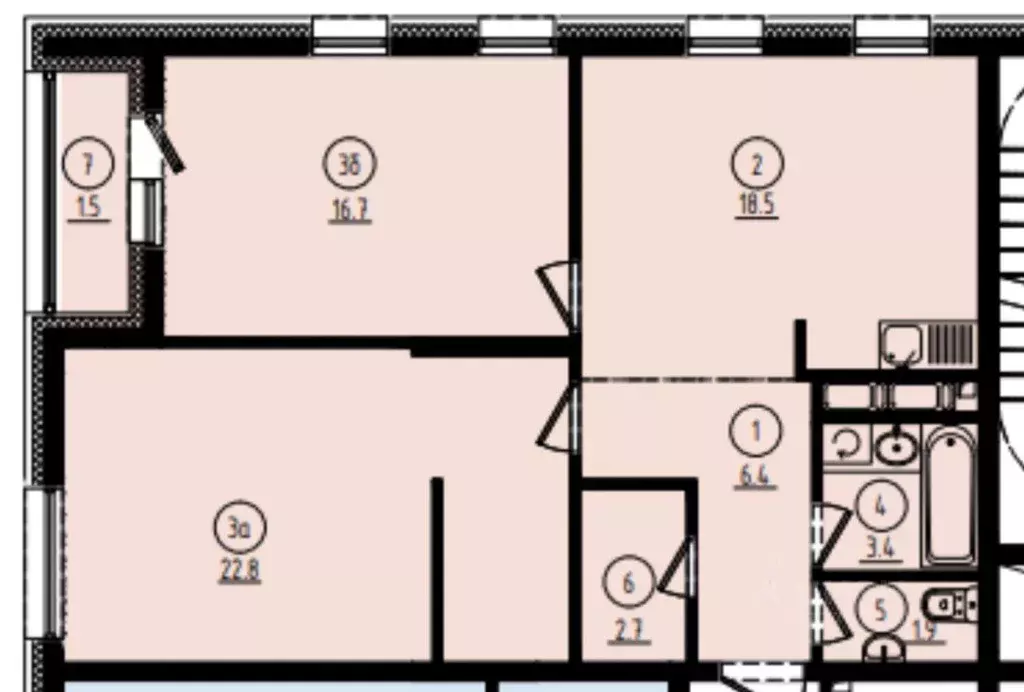 2-к кв. Москва Мичуринский просп., 70 (73.9 м) - Фото 2