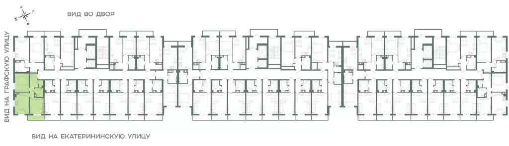 2-комнатная квартира: Мурино, Екатерининская улица, 11 (42.3 м) - Фото 1