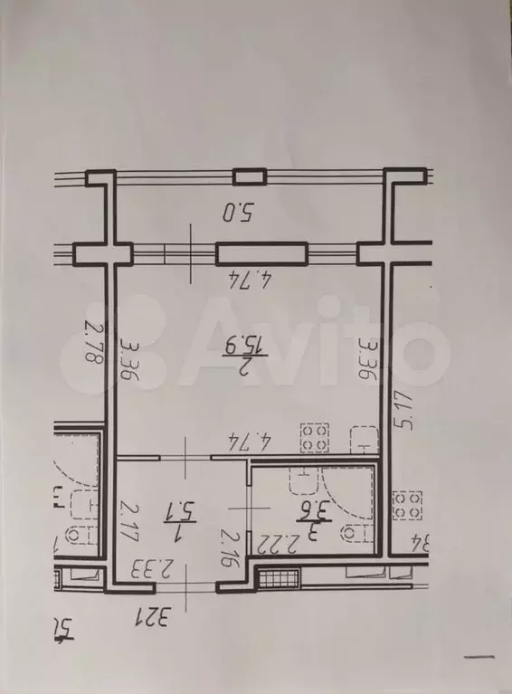 Квартира-студия, 26 м, 7/15 эт. - Фото 0