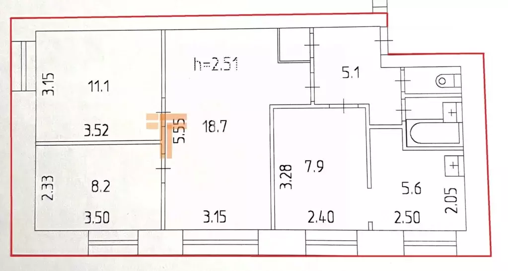 4-к кв. Пермский край, Пермь ул. Шишкина, 31 (60.8 м) - Фото 2