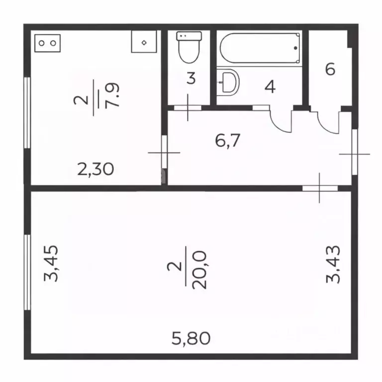 1-к кв. Санкт-Петербург Школьная ул., 114к2 (39.2 м) - Фото 1
