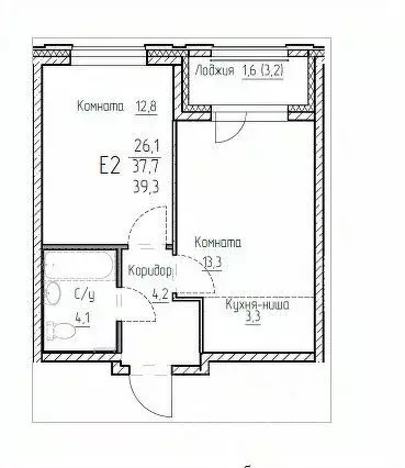 2-к кв. Пермский край, Пермь Трамвайная ул., 27 (39.7 м) - Фото 1