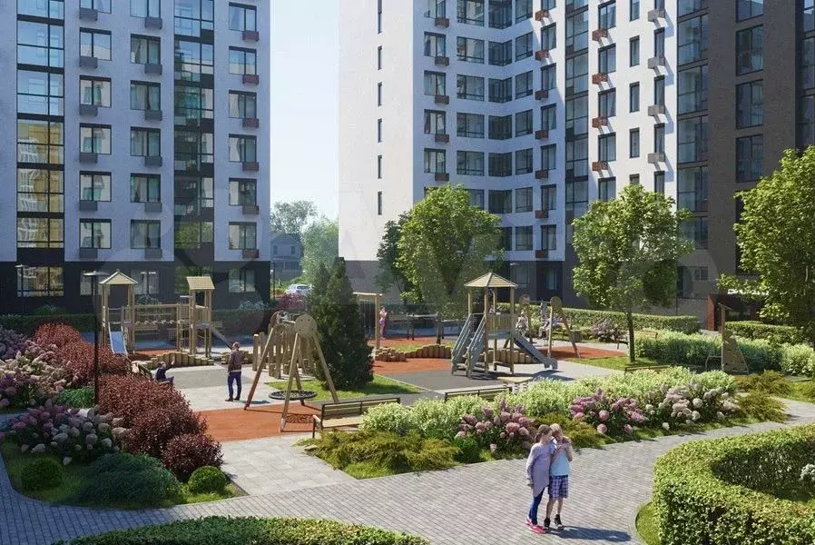 1-к. квартира, 36,9 м, 8/9 эт. - Фото 0