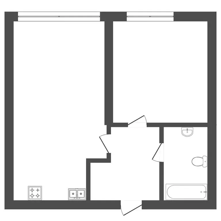 1-комнатная квартира: Тюмень, Тихий проезд, 6 (47 м) - Фото 1