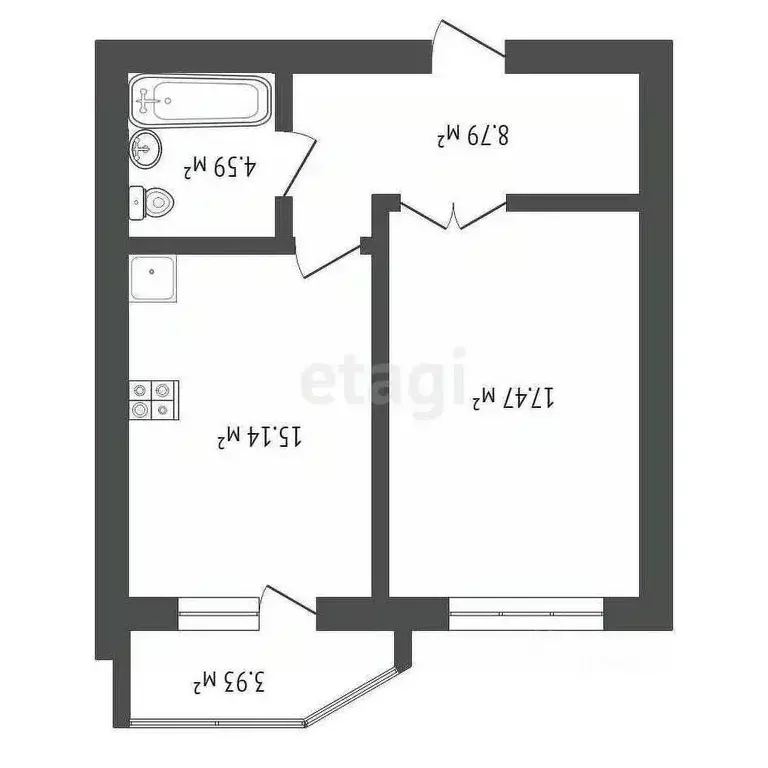 1-к кв. Самарская область, Самара Демократическая ул., 182 (31.3 м) - Фото 2