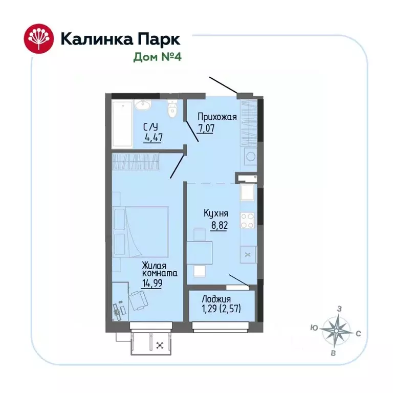 1-к кв. Удмуртия, Ижевск Восток-3 МОТ СНТ, 90 (35.91 м) - Фото 0