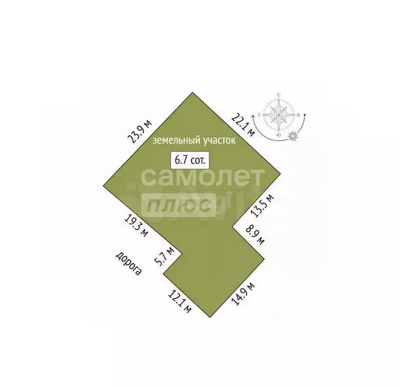 Участок в Марий Эл, Йошкар-Ола ул. Чапаева, 15 (14.7 сот.) - Фото 1