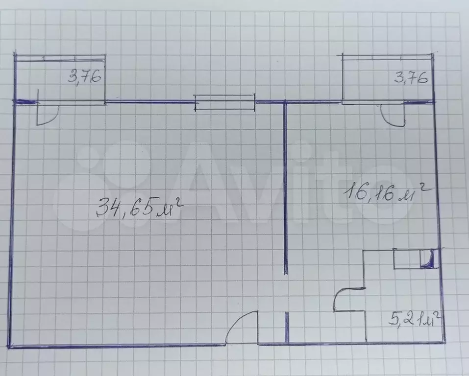 2-к. квартира, 64 м, 7/8 эт. - Фото 0