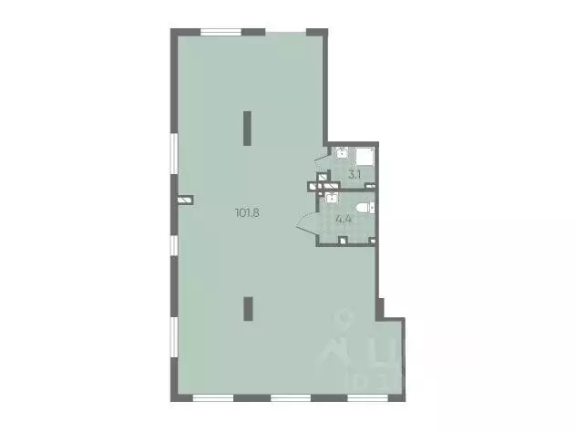 Офис в Санкт-Петербург Партизанская ул., 5 (110 м) - Фото 1