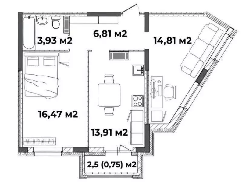 2-комнатная квартира: Ярославль, Старая Костромская улица, 6 (49.8 м) - Фото 1