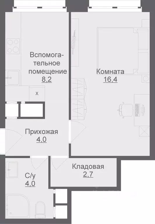 1-к кв. Московская область, Люберцы Шоссейная ул., 42с3 (35.3 м) - Фото 0