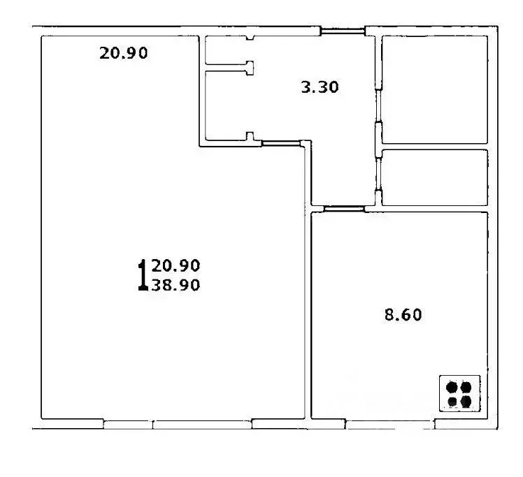 1-к кв. Москва Таллинская ул., 13К3 (39.2 м) - Фото 2