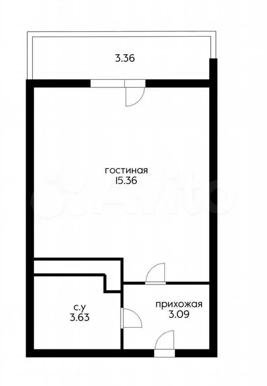 Квартира-студия, 22,1 м, 6/9 эт. - Фото 0
