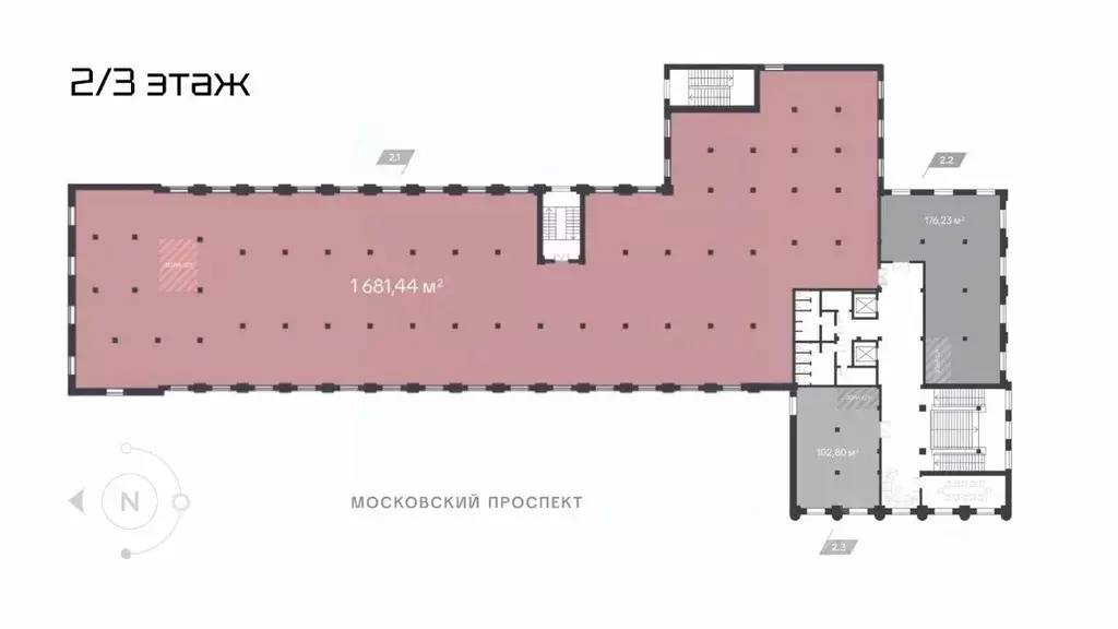 Офис в Санкт-Петербург Московский просп., 114 (1681 м) - Фото 2