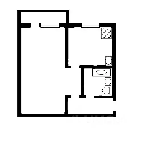 1-к кв. Татарстан, Набережные Челны ул. Авангардная, 49 (39.0 м) - Фото 1