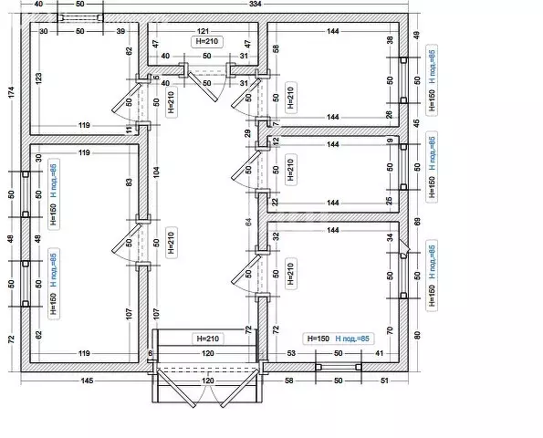 Дом в Назрань, Летняя улица (150 м) - Фото 1
