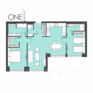 3-к кв. Москва Ленинградский просп., 37/6 (82.1 м) - Фото 2