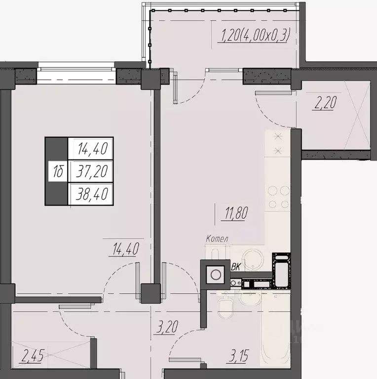 1-к кв. Ставропольский край, Пятигорск Новопятигорск мкр, Курортный ... - Фото 1