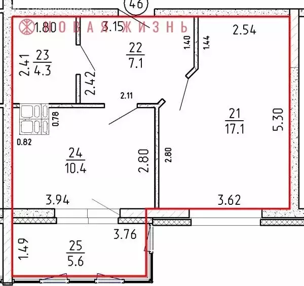 1-комнатная квартира: Самара, 4-й проезд, 8А (38 м) - Фото 1