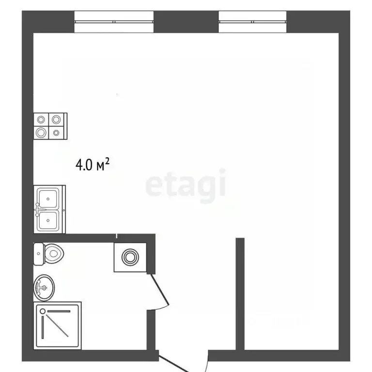 Студия Москва Березовая аллея, 19к2 (31.0 м) - Фото 2