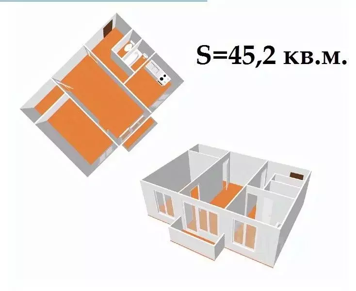 2-к кв. Ленинградская область, Кировск Краснофлотская ул., 15 (45.2 м) - Фото 1