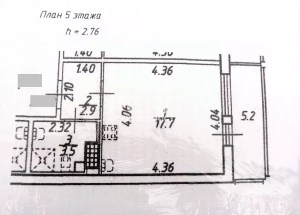 Студия Санкт-Петербург ул. Плесецкая, 20к1 (24.1 м) - Фото 2