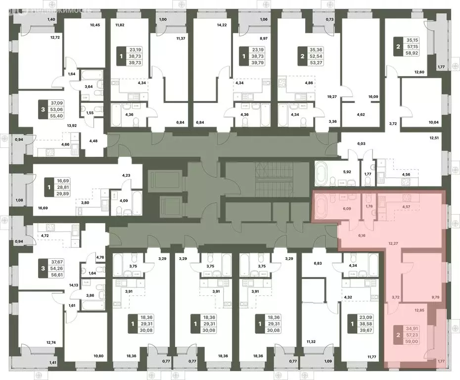 2-комнатная квартира: Уфимский район, село Миловка (59 м) - Фото 1