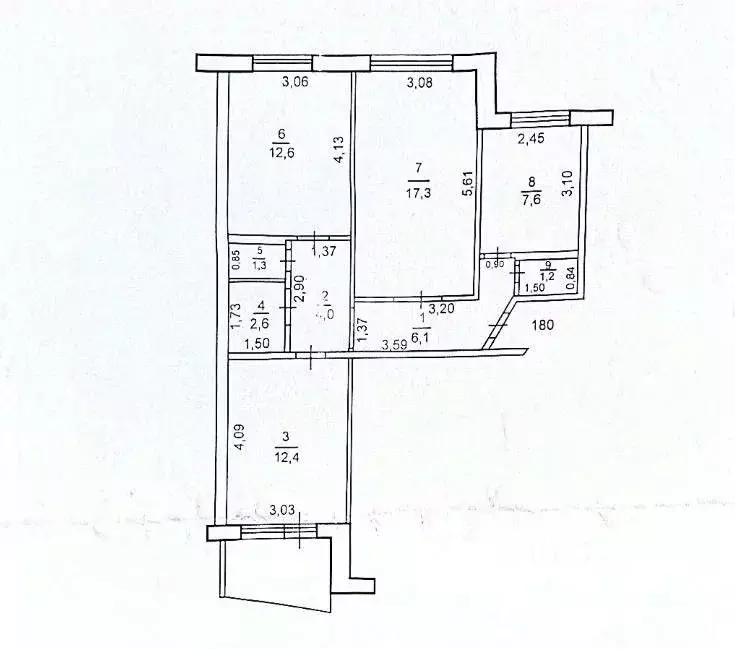 3-к кв. Оренбургская область, Оренбург Салмышская ул., 44 (65.1 м) - Фото 1