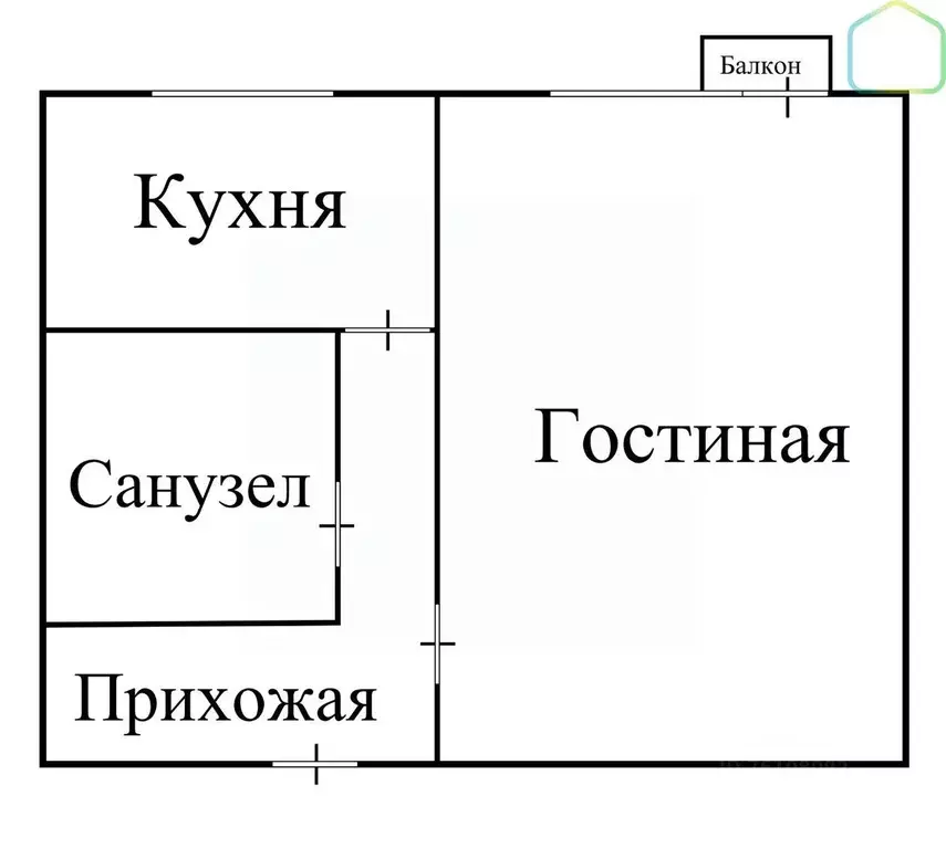 1-к кв. Рязанская область, Рязань Новая ул., 27 (29.2 м) - Фото 1