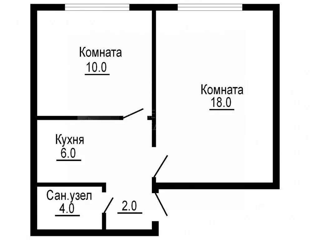 2-к кв. Тюменская область, Тюмень ул. Республики, 220 (37.0 м) - Фото 1