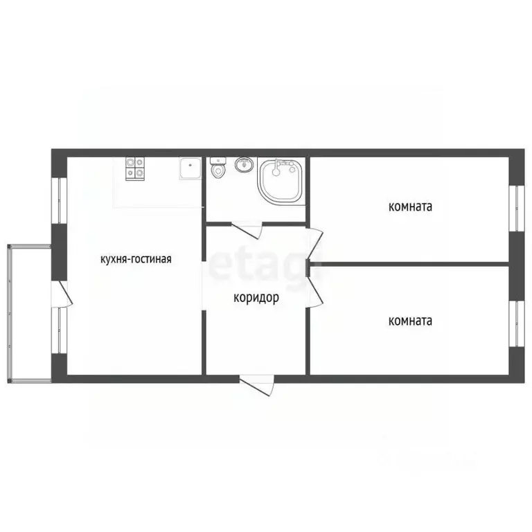 3-к кв. Алтайский край, Новоалтайск 8-й мкр, 6 (65.0 м) - Фото 2