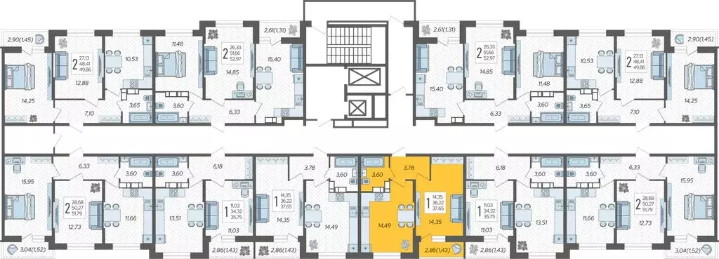 1-комнатная квартира: Краснодар, улица имени Владимира Жириновского, 3 ... - Фото 2