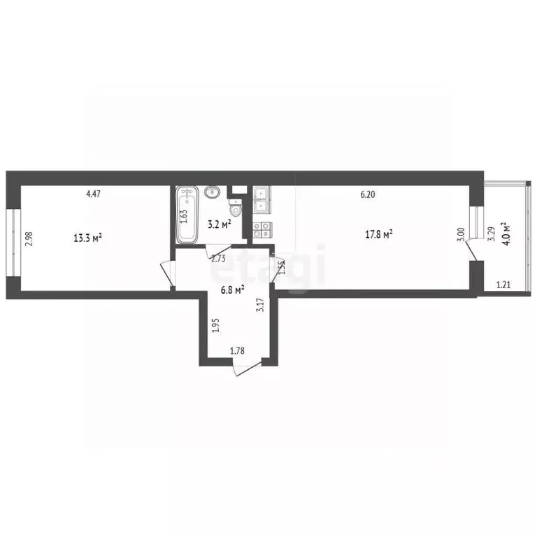 1-к кв. Удмуртия, Ижевск ул. Дарьинская, 4 (41.1 м) - Фото 1