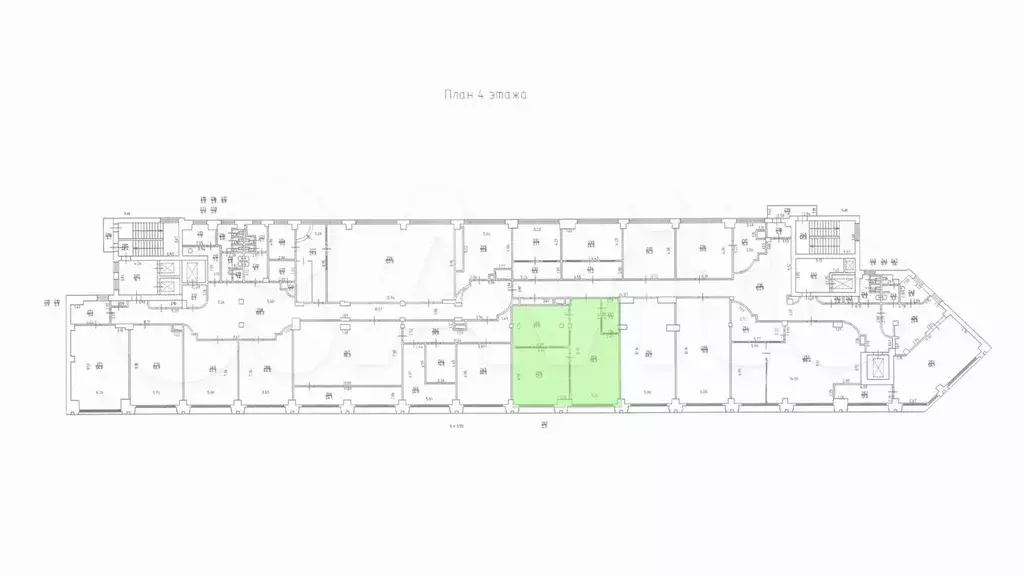 Офисный блок 134 м2 - Фото 0