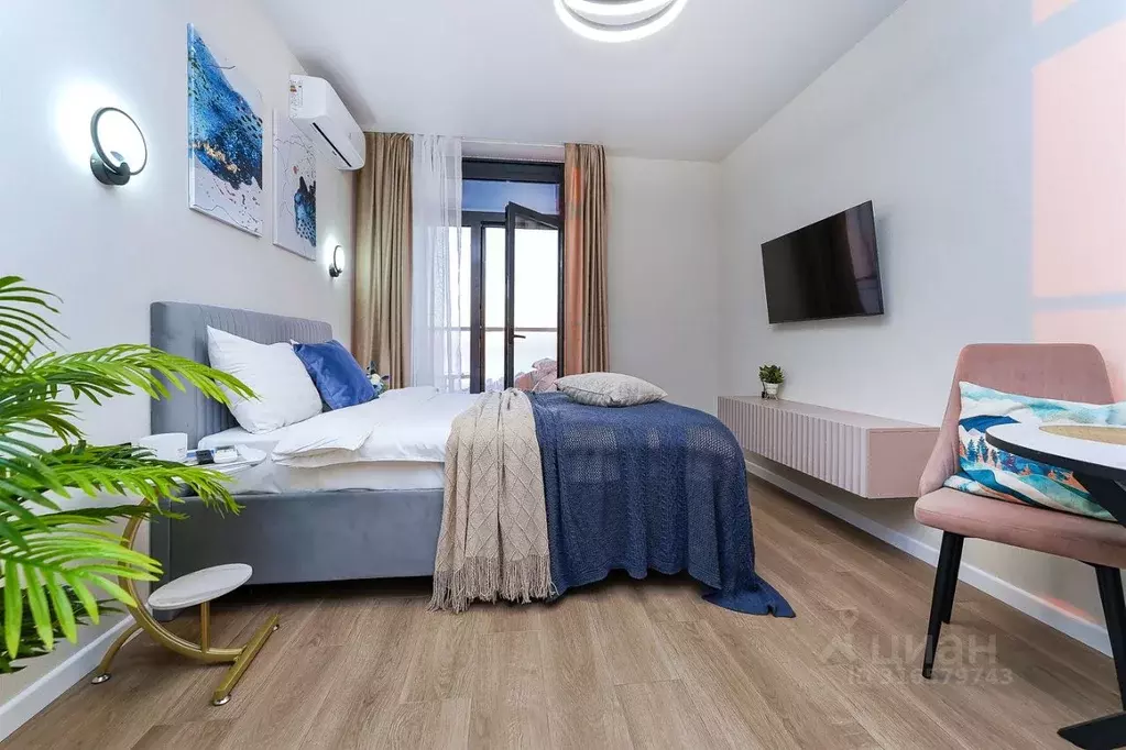 Студия Краснодарский край, Сочи Бытха мкр, ул. Ясногорская, 16/2к6 ... - Фото 1