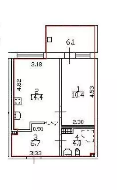 1-комнатная квартира: посёлок Шушары, Московское шоссе, 286 (35.5 м) - Фото 1