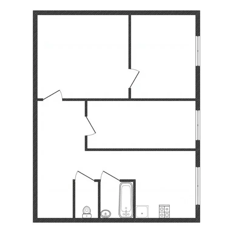 3-к кв. Калужская область, Боровск Фабричный пер., 7 (51.5 м) - Фото 2